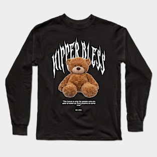 Hipperbless - Funny Bear Long Sleeve T-Shirt